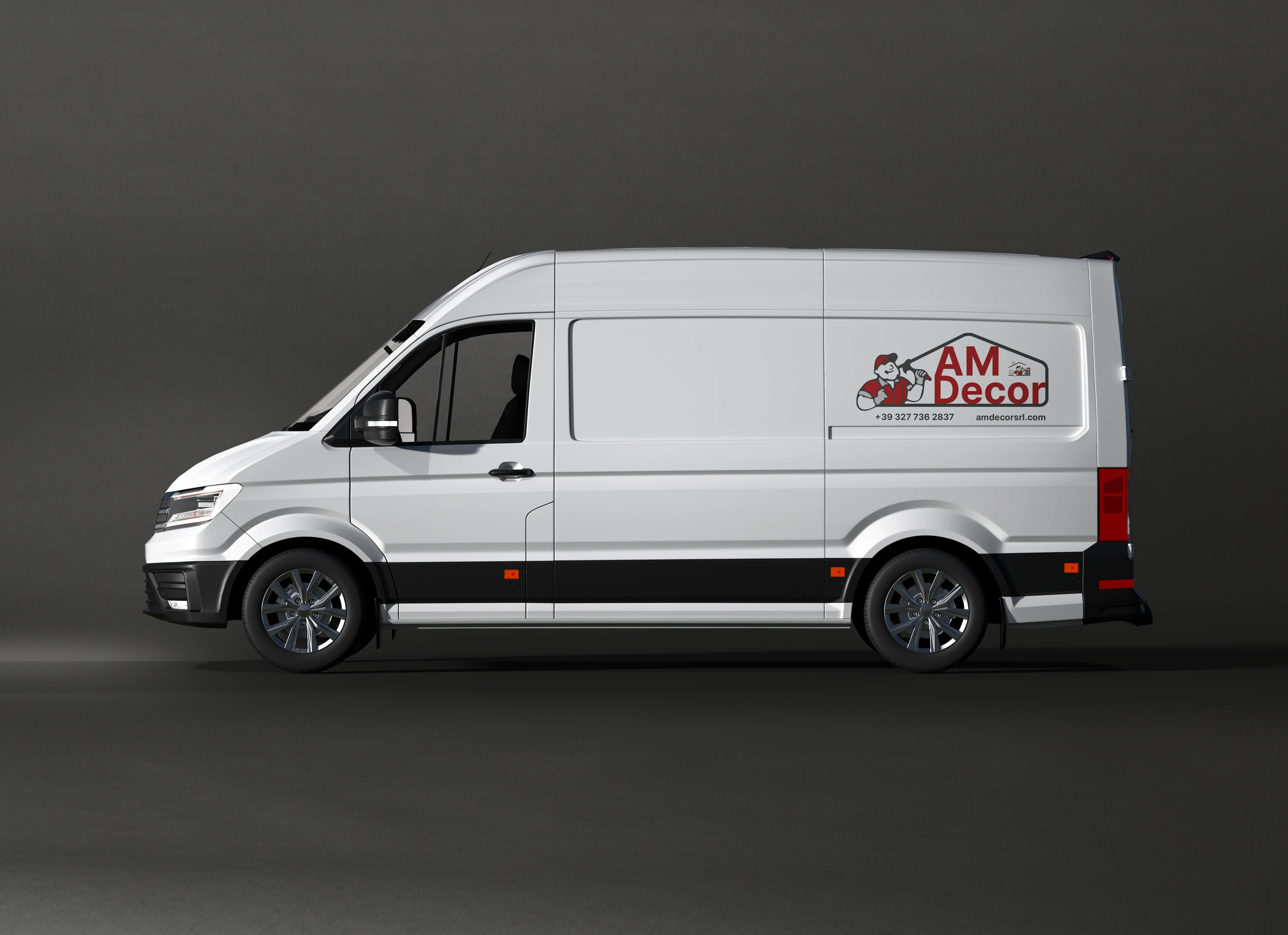 Mockup furgone progetto AM Decor